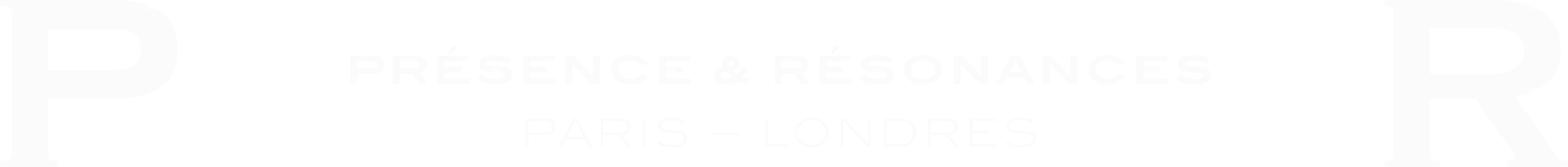 Présence & Résonances, Paris, Londres